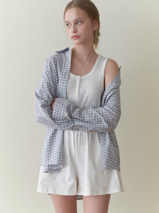 Dive overfit shirt (blue check)