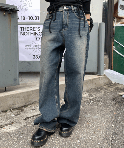 하몬워싱데님팬츠