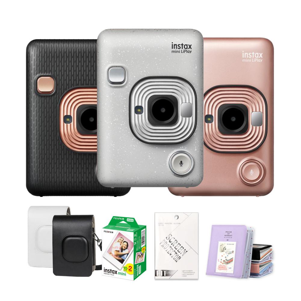 인스탁스 미니 리플레이+필름20매+케이스+선물2종SET 사진인화기 폴라로이드 : 인스탁스샵