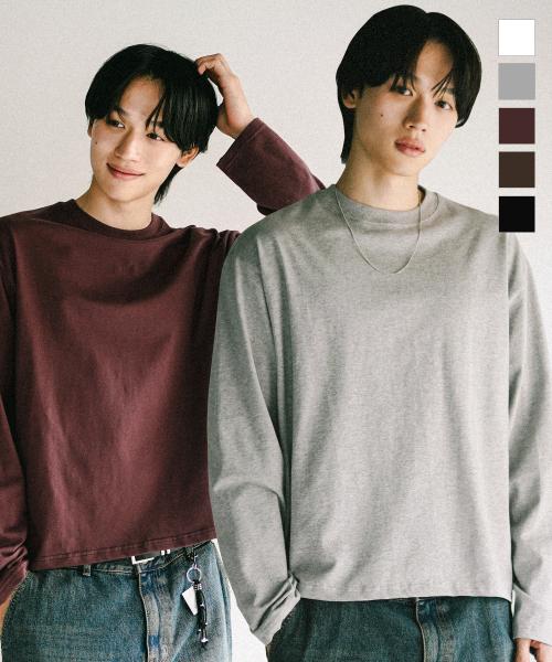 [2PACK] 보이 크롭 긴팔티셔츠 KJLT2672