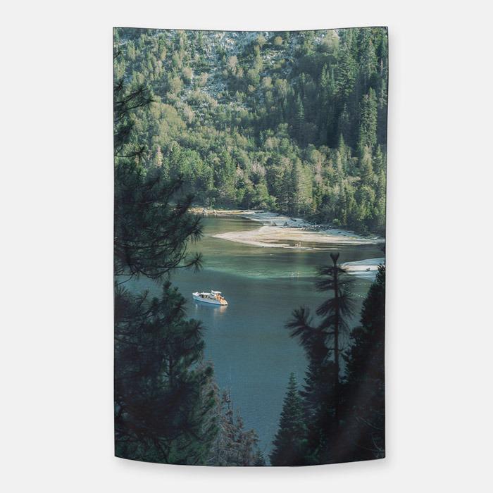 유유자적 쉬폰 패브릭 포스터