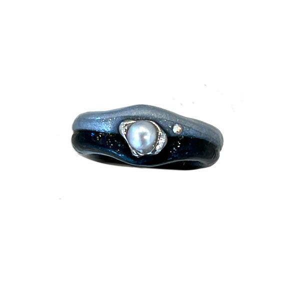[vivifloring] twocolor ring _ blackgray