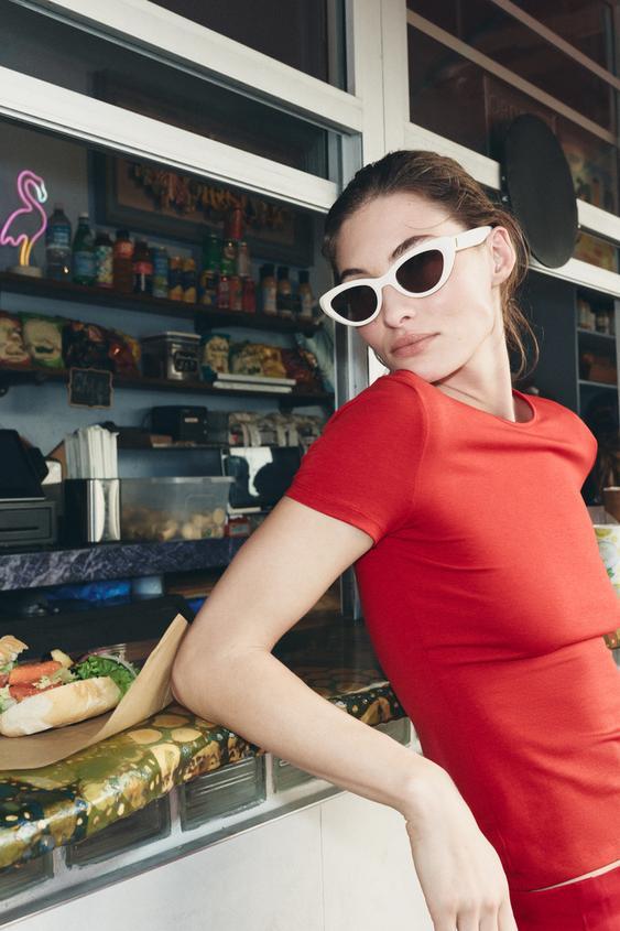 수피마® 면 슬림핏 티셔츠