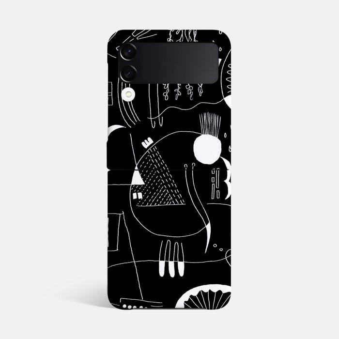 기억_BLACK Z플립 하드 케이스