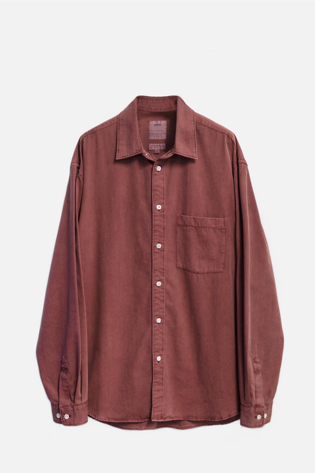 dyed glitch shirt - rose