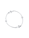 [SILVER925] clear pearl bracelet