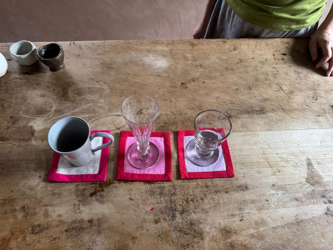 무명 코스터- 여섯 가지 색