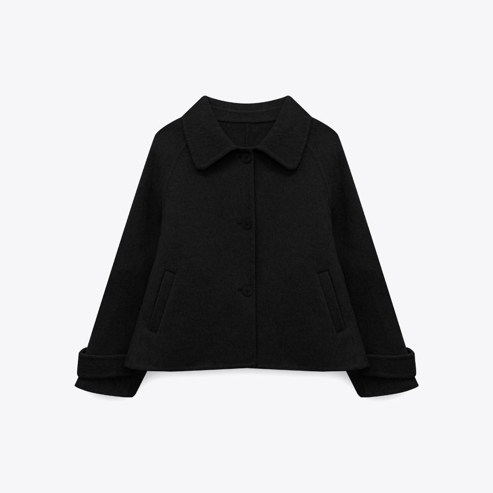 마리끌레르 핸드메이드 카라 자켓(MAFDJK02CBK)