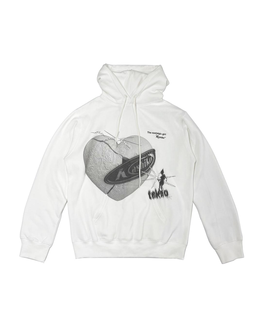 KASHIKO LOVE FLUFF HOODIE WHITE preorder