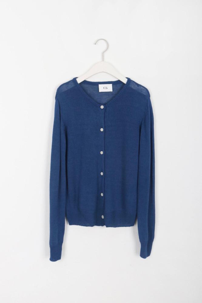 Cfs 뮤지엄 썸머 린넨 가디건 라운드 긴팔 cd 나시세트가능 (3col)