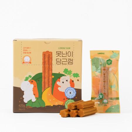 이런 상품 어때요? 로렌츠 못난이 당근껌 강아지덴탈껌 치석제거 양치껌 21개입