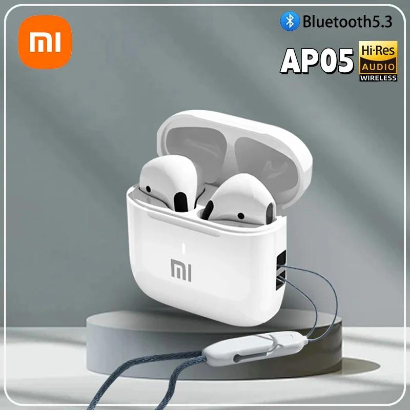 샤오미 AP05 트루 와이어리스 이어버드, 블루투스 5.3 이어폰, HIFI 스테레오 사운드 헤드폰, 스포츠 이어버드, 마이크 포함, 안드로이드 iOS용