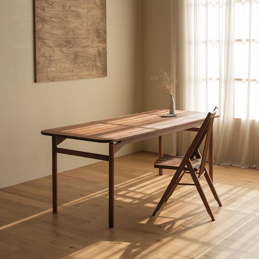 프롬 원목 테이블 월넛