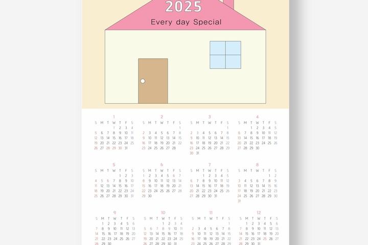 코지 하우스 2025년 달력 포스터 ( A2 / A3 )