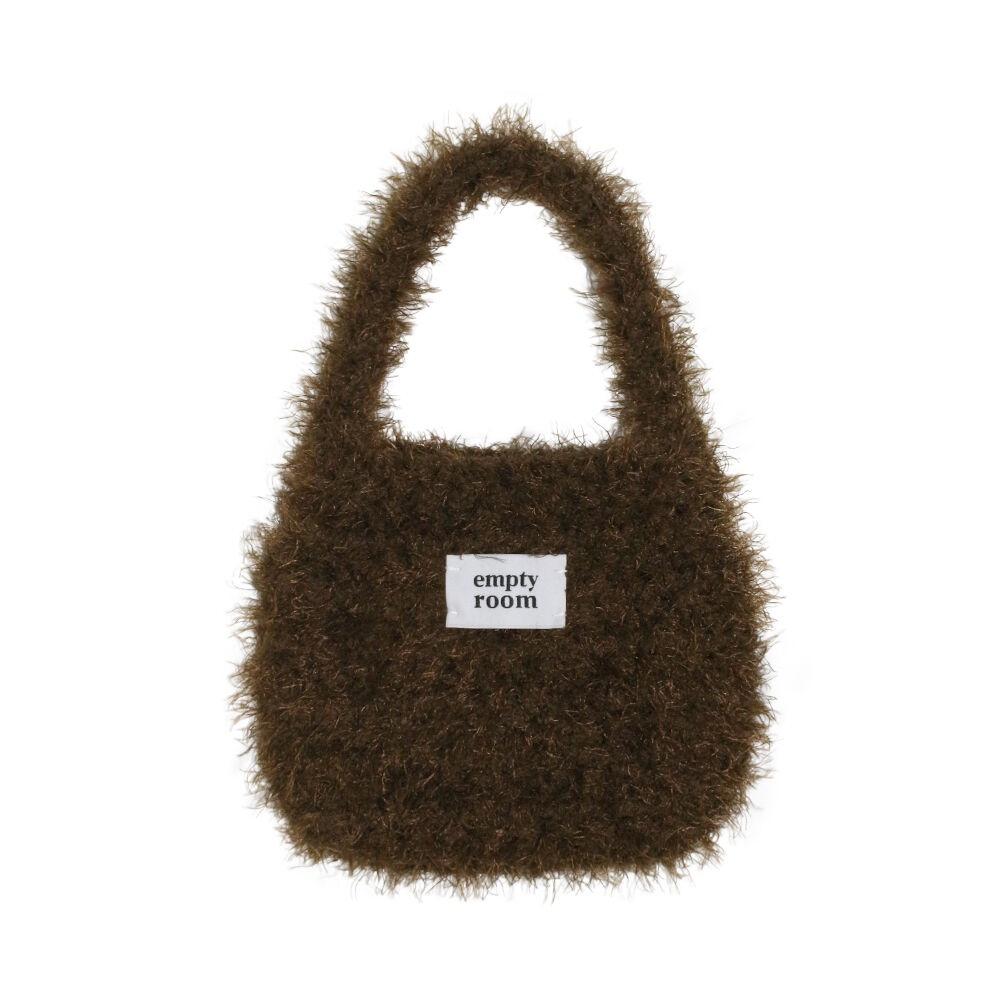 fluffy mini bag (brown)