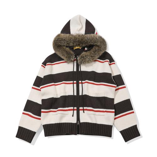 Snowbie Hood Zip-up Sweater(CREAM)