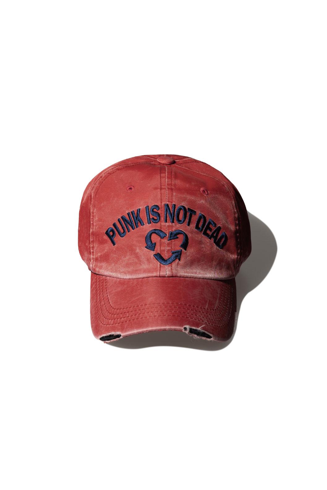 PUNK WASHED NYLON CAP (RED)