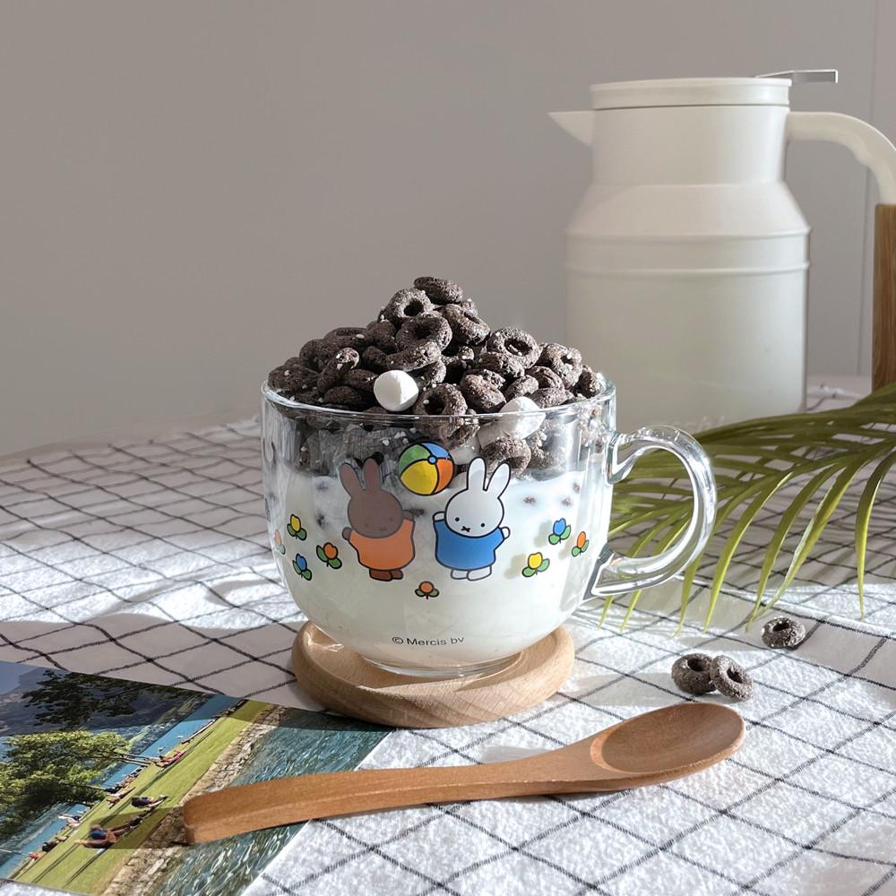 [미피] 얌얌 내열강화유리 시리얼볼 470ml (시리얼컵/시리얼그릇/요거트볼)