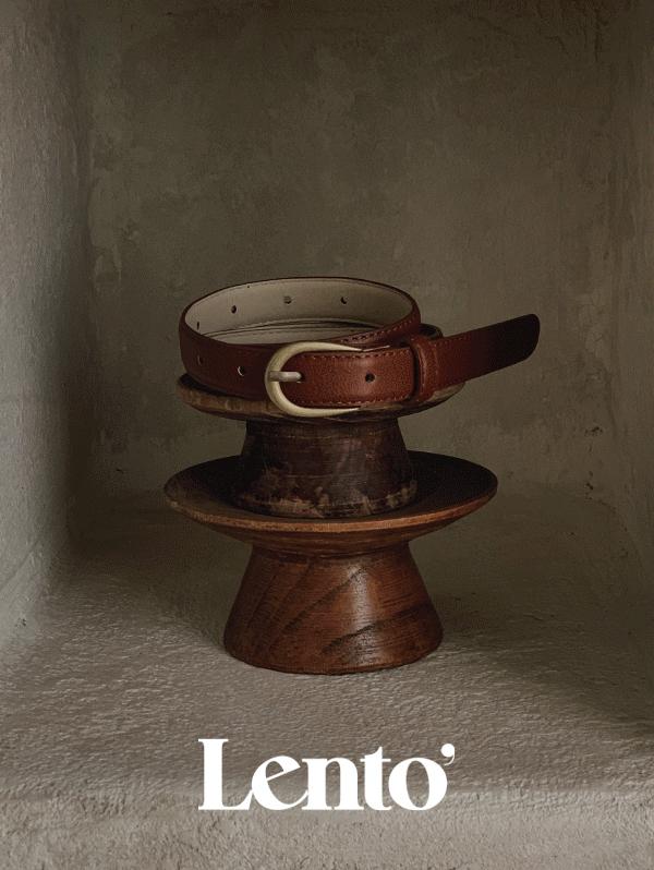 슬로우앤드 [오늘드림🚚/🏆20만개돌파!] #LENTO. 시즌리스 클래식 벨트 (belt) - 5 color