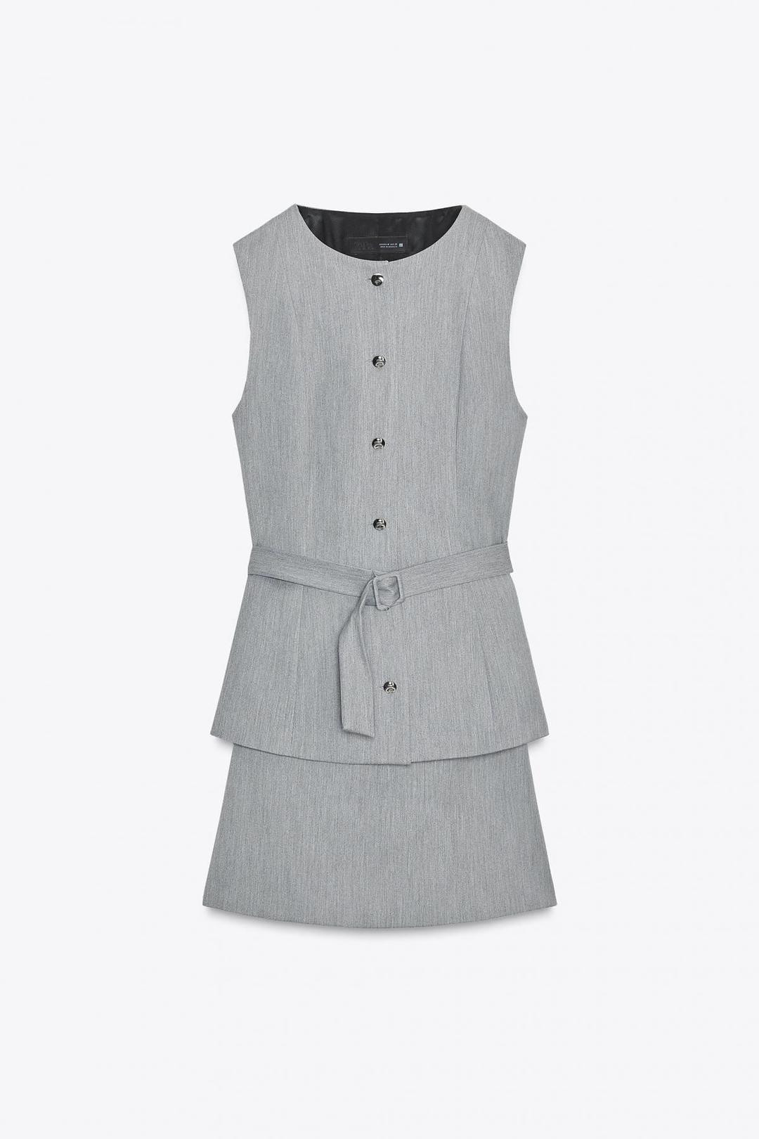 스페인샵 자라 투피스 효과 크레이프 미니 원피스 8831/543 GREY