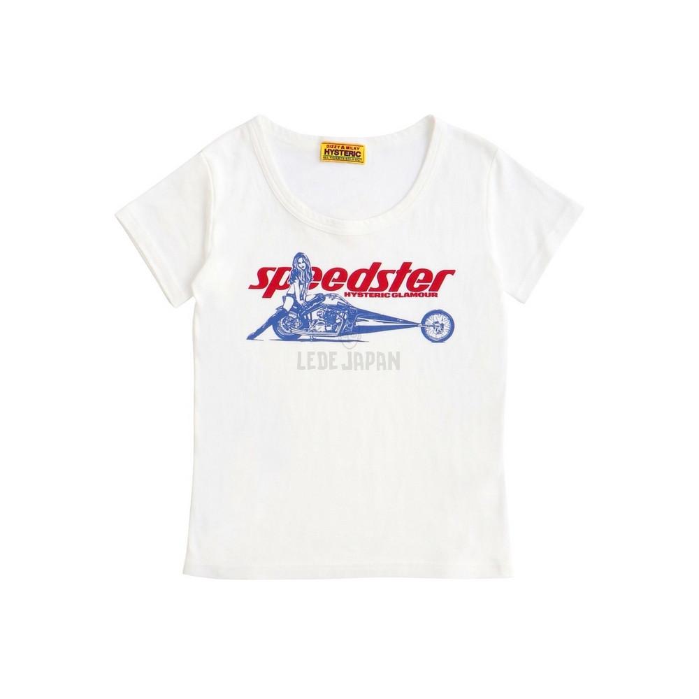 히스테릭글래머 반팔 SPEEDSTER 치비 티셔츠 4콜러