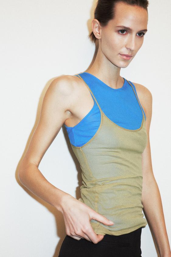 SUPIMA® 스트랩 티셔츠