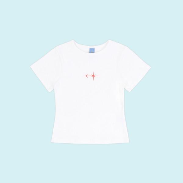 MOON SKEWER T-SHIRT (CORAL RED)