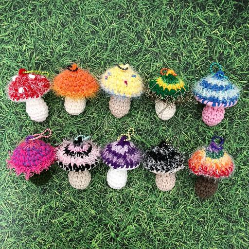 뜨개버섯키링 [🍄 fluffy 독버섯 ] 10종류