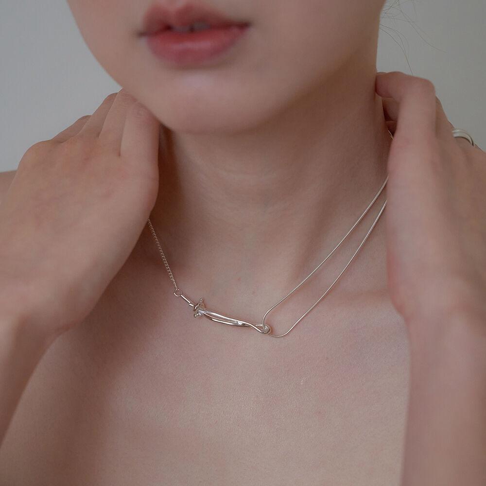 two chain knot necklace