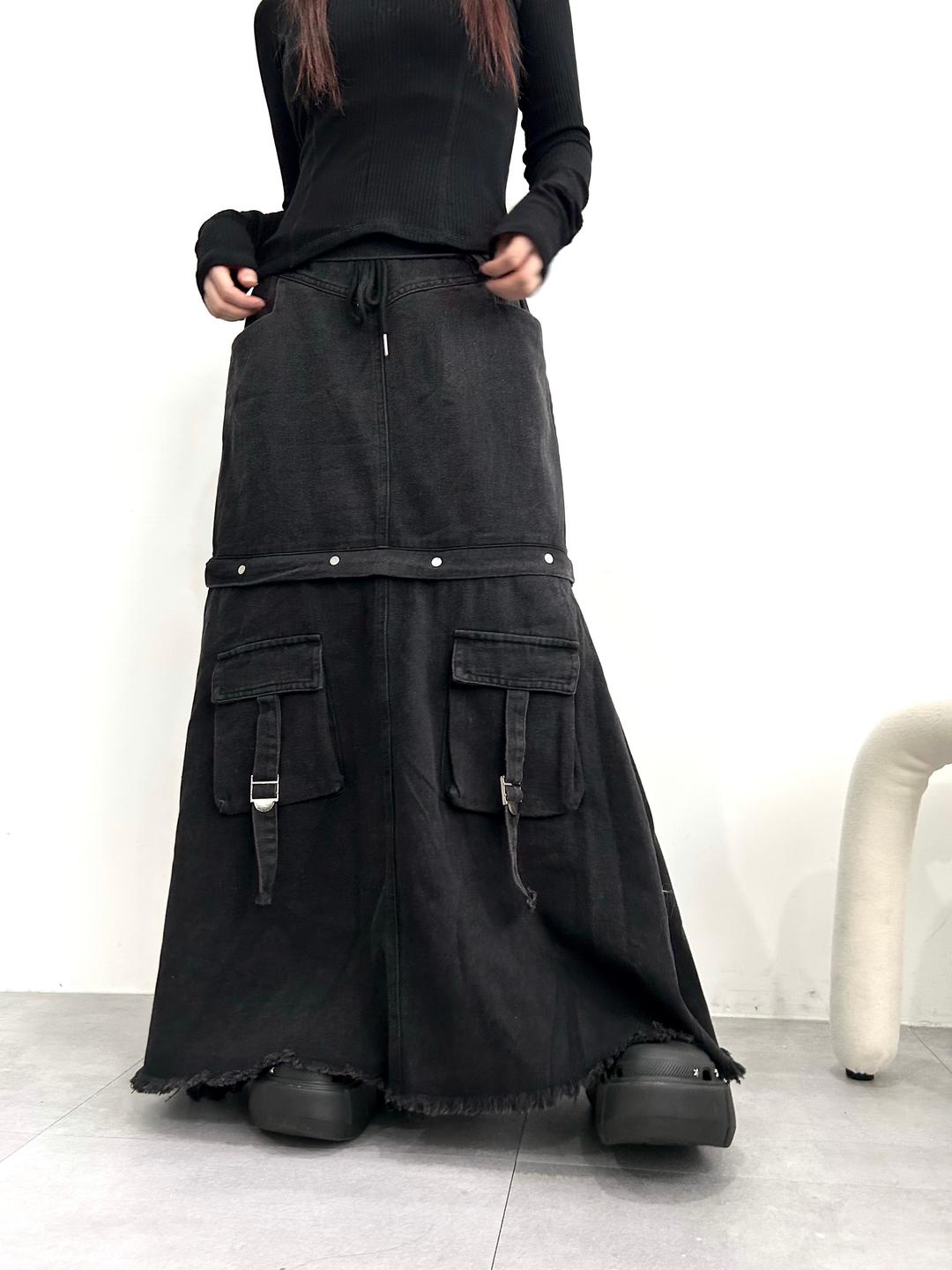 vintage cargo damage maxi sk