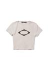RHOMBUS BLUR T-SHIRTS MINI_LIGHT BEIGE
