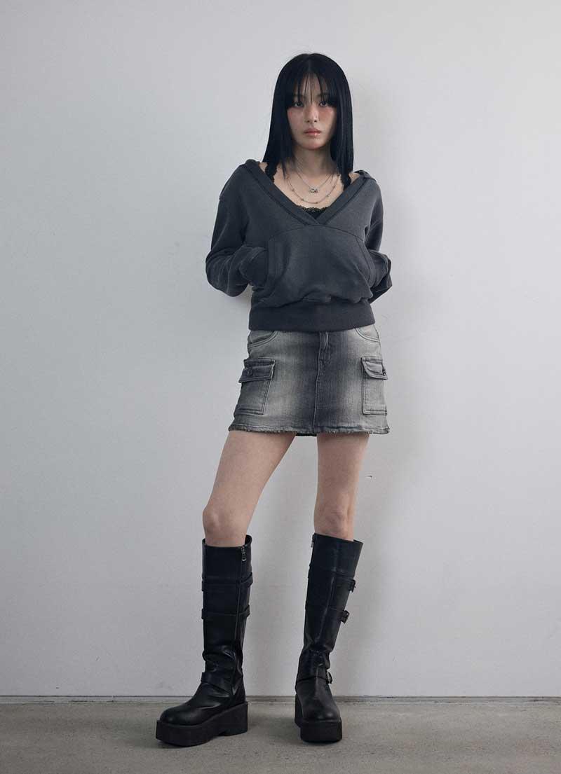 ICY WASHING CARGO SKIRT