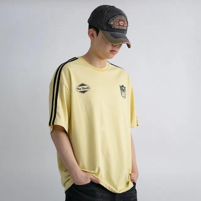 FTR 트랙 라인 오버핏 반팔 티셔츠 2C