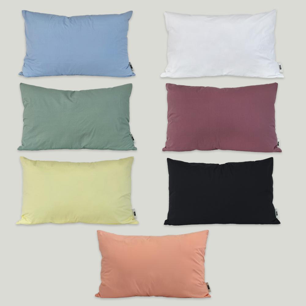 팔레트 60수 먼지 없는 고밀도 순면 베개커버 7colors