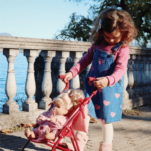 콩제슬래드 마곳 오버롤 드레스 Kongessloejd Magot Overall Dress / Bon Coeur pink
