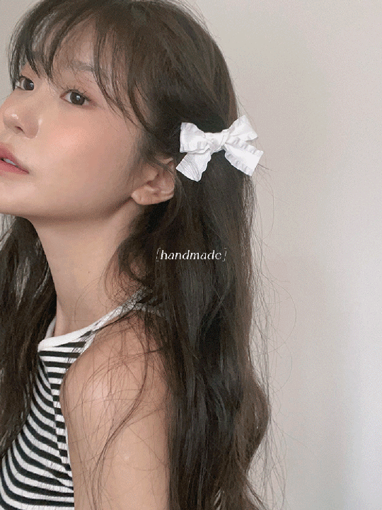 [𝒉𝒂𝒏𝒅𝒎𝒂𝒅𝒆] 러블리 팝콘 리본핀