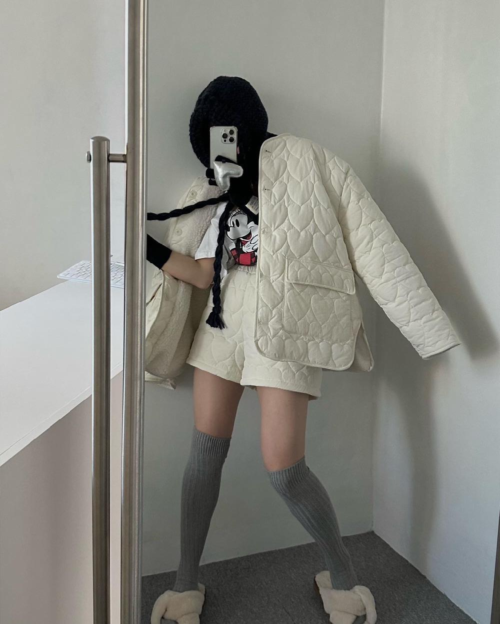 나르 러브 하트 리버시블 점퍼
