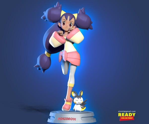 ArtStation - Iris and Emolga - Pokemon Fanart | Resources