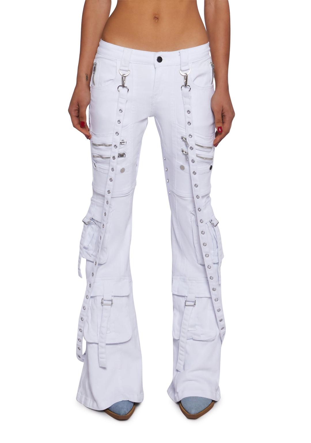 Aurora Cargo Jeans - WHITE / X-Small