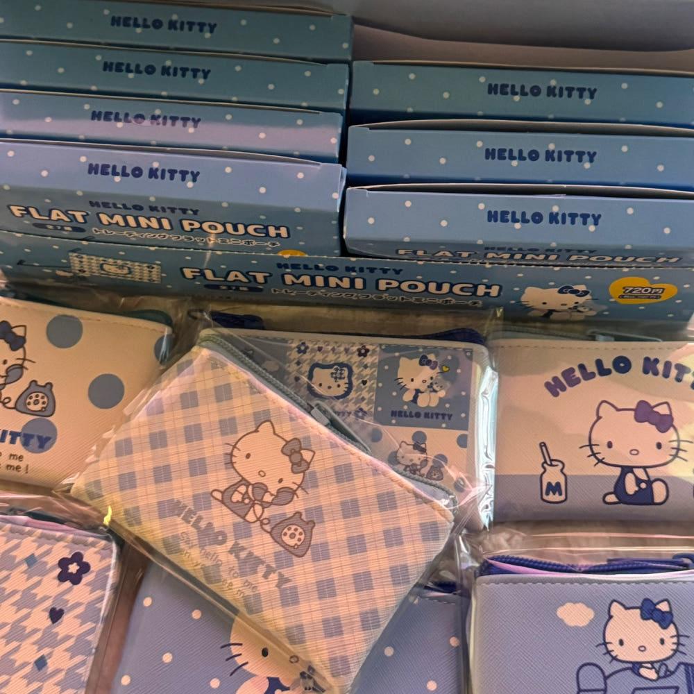 미즈이로 헬로키티 시리즈 제 1탄 트레이딩 플랫 미니파우치 (선택가능)