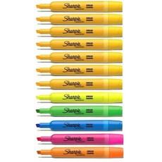 샤피 탱크 형광펜, 혼합(진노랑7+각1..., 12개입