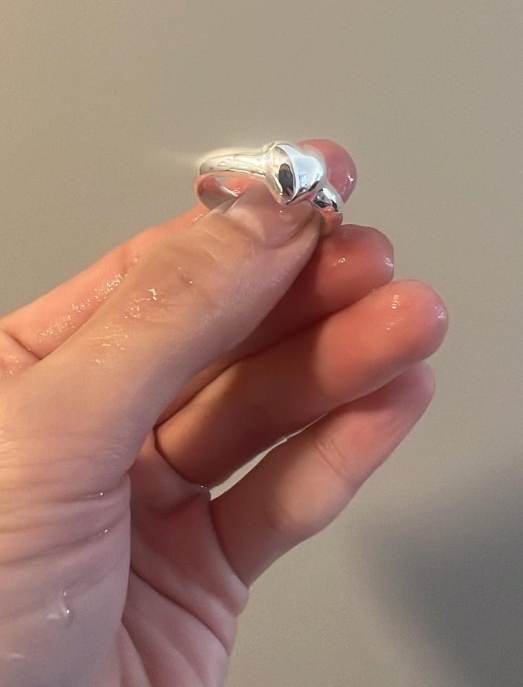 [moha] 베이직 볼드 하트링(+원석)