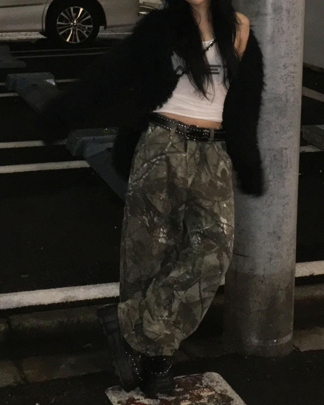 하몽 Tree camo pants