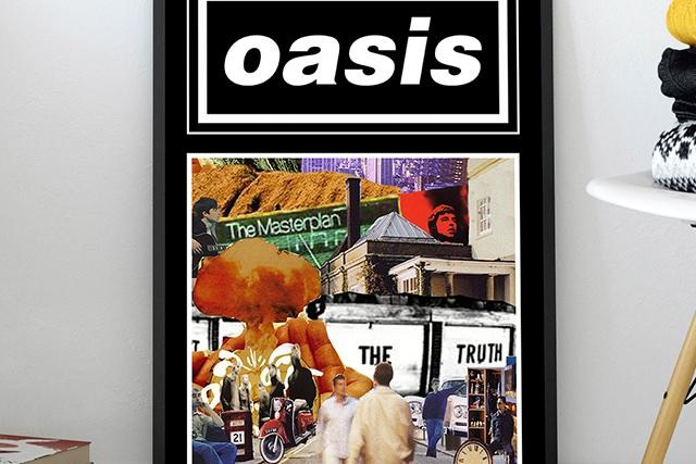 오아시스 oasis 락 밴드 포스터 브로마이드 인테리어 액자