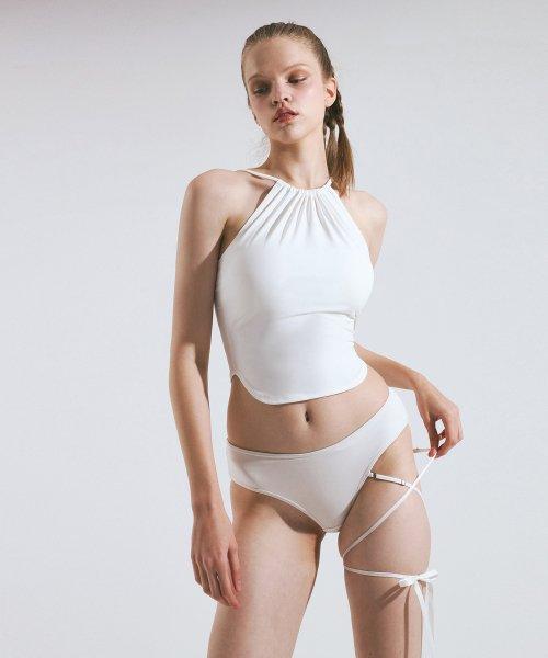 셔링 홀터넥 비키니브라 (White)