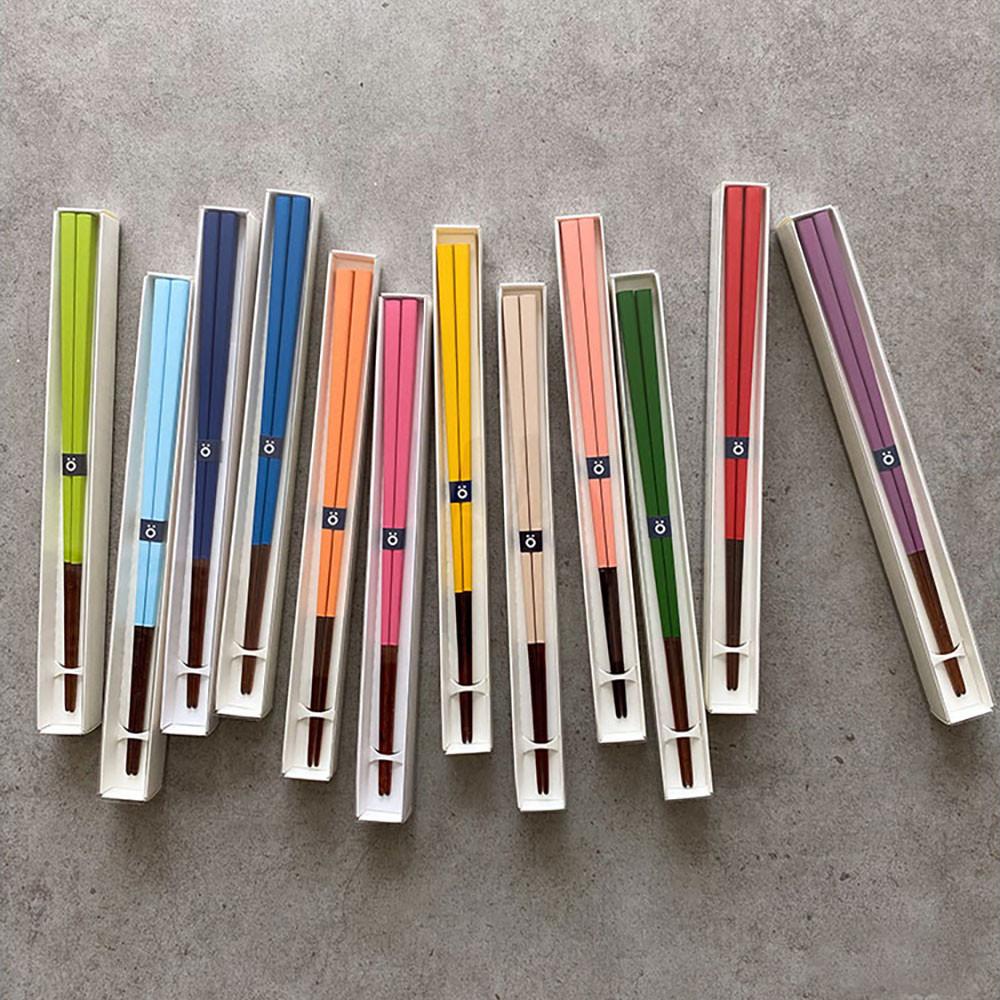 [졸리마]천연목 우드 옻칠 젓가락 베이지