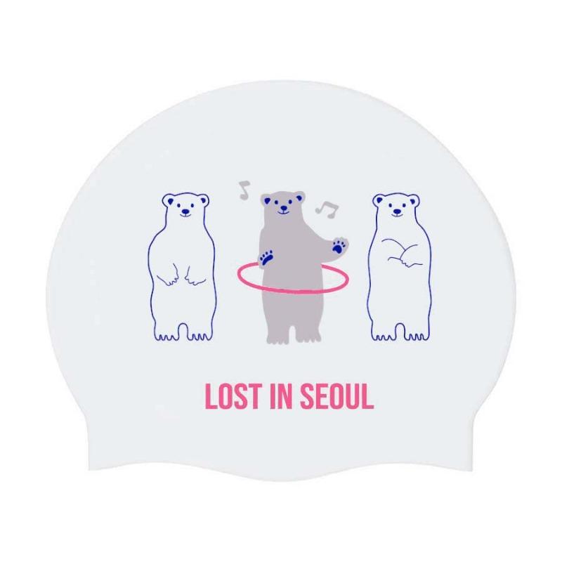 HULA BEAR SWIM CAP PINK