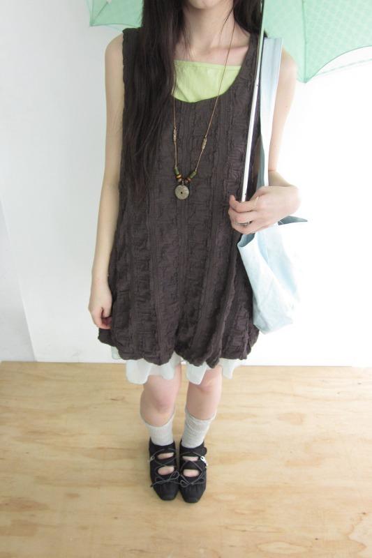 crinkle mini dress (2color)