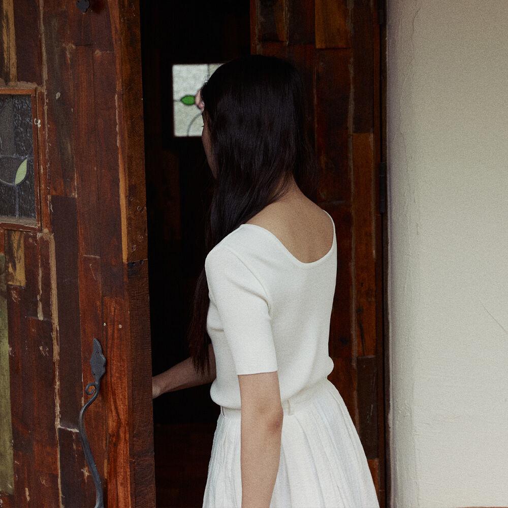 BASIC SLIM KNIT - IVORY