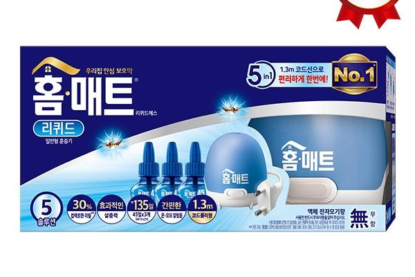 홈매트 리퀴드 코드 훈증기+리필3개입 모기살충제